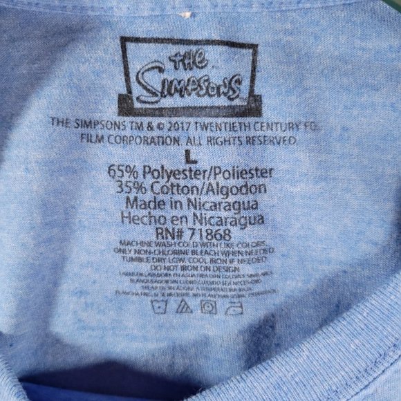 The Simpsons Bart Simpson T-Shirt Blue - Size L - Picture 4 of 4